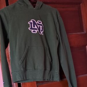 Women's Jansport Forest Green Notre Dame Sweatshirt with Logo Patch